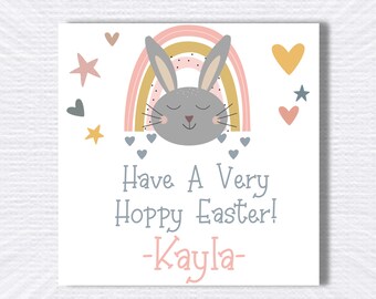 Personalized Easter Stickers Or Labels / Easter Bunny Stickers/ Easter Favor Labels/Labels /Party Favors /Custom Stickers/Stickers/ Tags