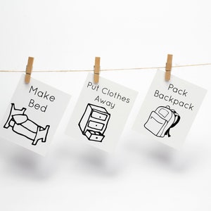 Customizable Chore Card Printables/ Chore Cards/ Routine Cards / Toddler Chores/ Editable/ PDF/ Chore Charts/ Daily Routine Cards