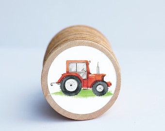Farm Animal Wooden Magnet Set: Montessori Kid Gift