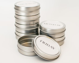 Magnetic Pill Or Vitamins Containers/ Pill Storage Container/ Pill Cases/ Pill Boxes/ Vitamin Case/ Pill Box/ Pill Organizer