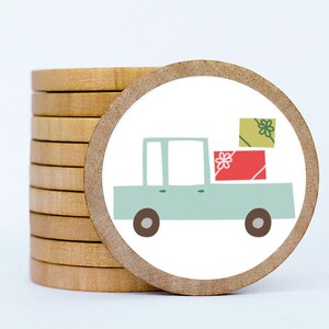 Christmas Magnet Set / Set of 10 / 2 3/8 x 1/4 Inches / Refrigerator Magnets / Montessori  / Holiday Magnets /  Teacher Gifts / Children