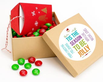 Personalized Christmas Gift Card Box: Festive Kraft Box