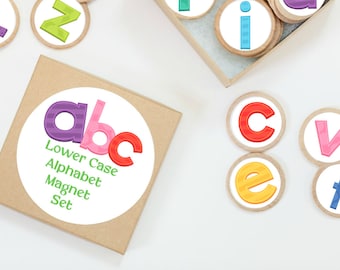 Lowercase Alphabet Magnets/ Refrigerator Magnets/ Educational Magnets/ Gifts For Children/ Teacher Gifts/ Animal Magnet/ School Magnets