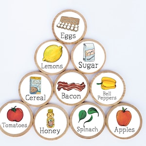 Grocery List Food Magnets/ You Pick! / Food Magnets/ Grocery List / Groceries/ Grocery List