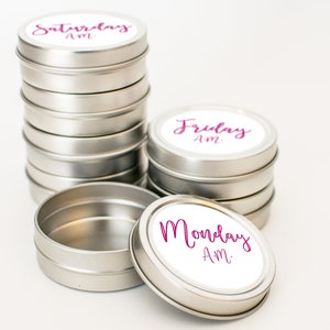 Magnetic Pill Or Vitamins Containers/ Pill Storage Container/ Pill Cases/ Pill Boxes/ Vitamin Case/ Pill Box/ Pill Organizer