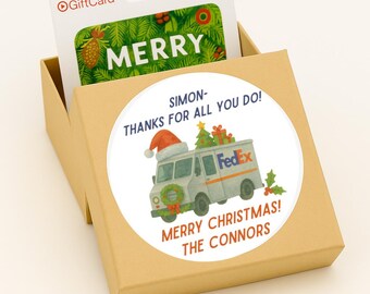 Personalized Christmas Gift Card Box - Holiday Cash Holder