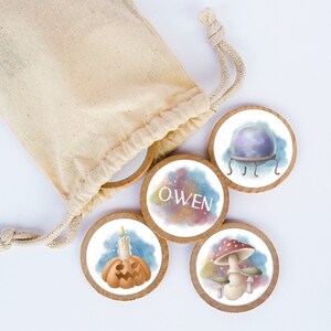 Personalized Halloween Wood Memory Game / Personalized Gifts / Memory Games / Matching Game / Montessori Games / Memory Game/ Travel