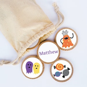 Personalized Halloween Wood Memory Game / Personalized Gifts / Memory Games / Matching Game / Montessori Games / Memory Game/ Travel