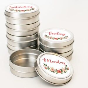 Magnetic Pill Or Vitamins Containers/ Pill Storage Container/ Pill Cases/ Pill Boxes/ Vitamin Case/ Pill Box/ Pill Organizer