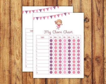 Printable Girl Chore Chart