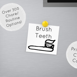 Customizable Chore Card Printables/ Chore Cards/ Routine Cards / Toddler Chores/ Editable/ PDF/ Chore Charts/ Daily Routine Cards