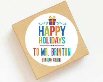 Personalized Christmas Gift Card Box: Kraft Holiday Cash Holder