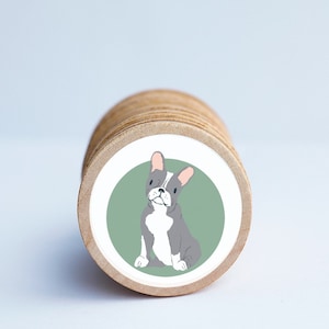 Dog Magnet Set / Set of 10 / 2 3/8 x 1/4 Inches / Refrigerator Magnets / Montessori  / Holiday Magnet /  Teacher Gift / Children / Dog Lover