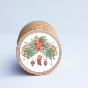 Christmas Magnet Set / Set of 10 / 2 3/8 x 1/4 Inches / Refrigerator Magnets / Montessori  / Holiday Magnet /  Teacher Gifts / Children