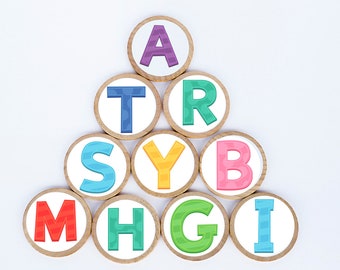 Uppercase Alphabet Magnets/ Refrigerator Magnets/ Educational Magnets/ Gifts For Children/ Teacher Gifts/ Animal Magnet/ School Magnets