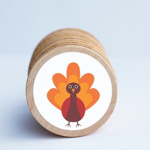 Thanksgiving Magnet Set / Set of 10 / 2 3/8 x 1/4 Inches / Refrigerator Magnets / Montessori  / Holiday Magnet /  Teacher Gift