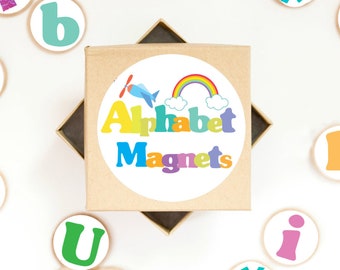 Lowercase Alphabet Magnets/ Refrigerator Magnets/ Educational Magnets/ Gifts For Children/ Teacher Gifts/ Animal Magnet/ School Magnets