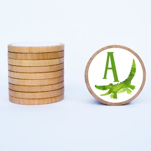 Ímãs de alfabeto animal/ímãs de geladeira/ímãs educacionais/presentes para crianças/presentes de professores/ímãs de animais/ímãs escolares