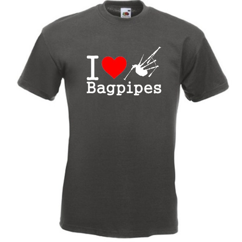 I Love Bagpipes T-Shirt Joke Funny Tshirt Tee Shirt Bag Pipes | Etsy