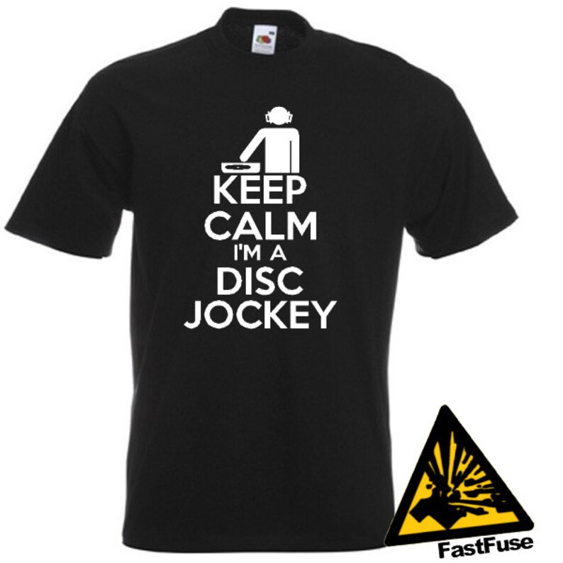 Keep Calm I'm A Disc Jockey TShirt Joke Funny Tshirt Tee Etsy