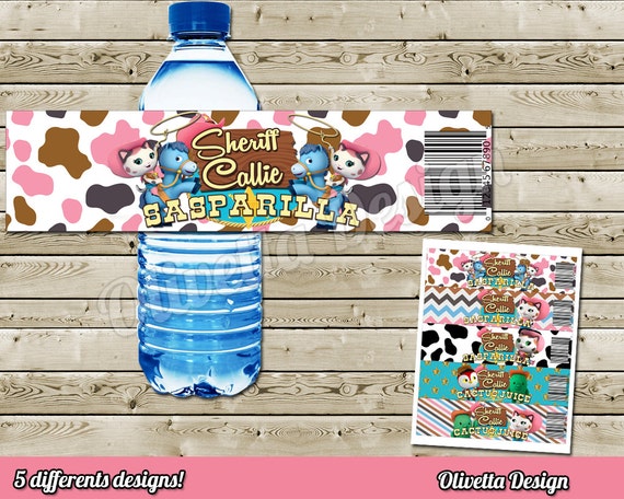 Sheriff Callie BIRTHDAY party Printable - INSTANT DOWNLOAD - Bottle Labels - 5 Models Included! - Digital File Il_570xn