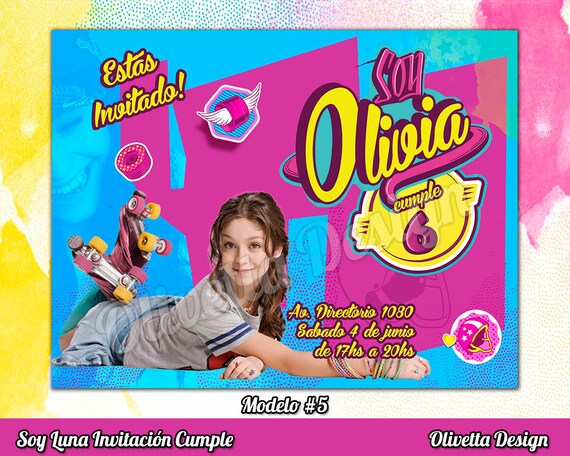 Invitation Anniversaire Soy Luna Invitation Anniversaire Soy Luna