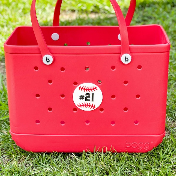 Baseball / Softball Bag Charm, Water Resistant Bogg Bag Accessories, Pool Bag, Beach Bag