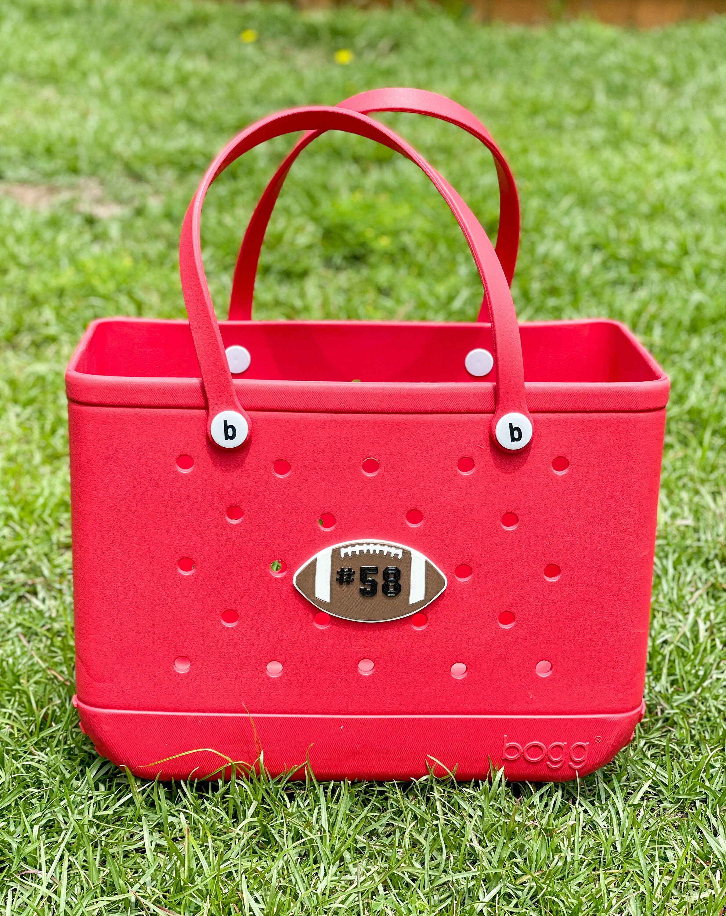 Football Bag Charm Water Resistant Bogg Bag Accessories Pool Etsy