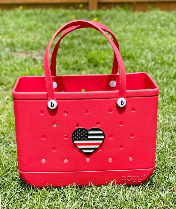 Bogg Bag Large Heart Bogg Tote Bag - Red Heart