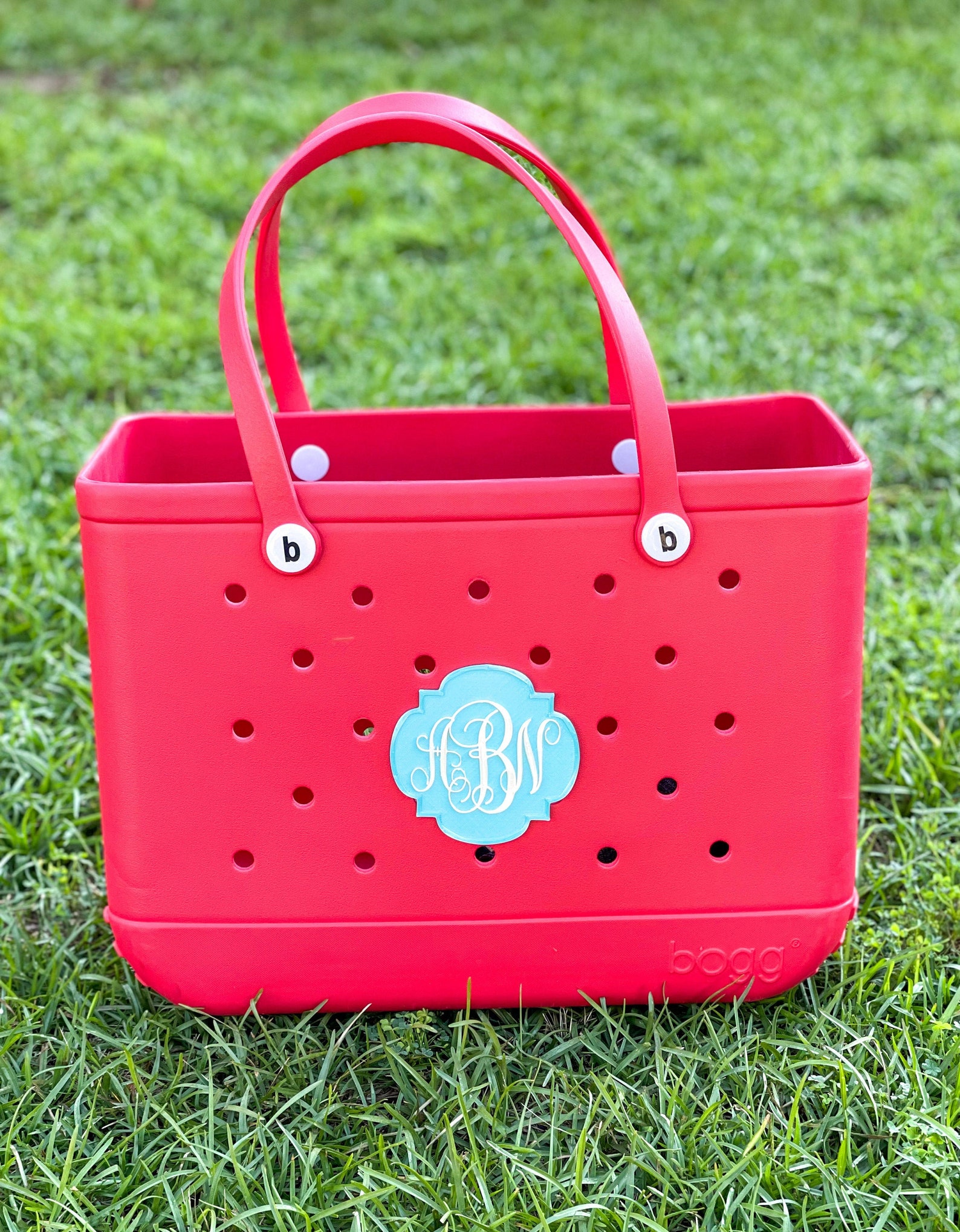 Custom Monogrammed Bag Charm Water Resistant Bogg Bag Etsy