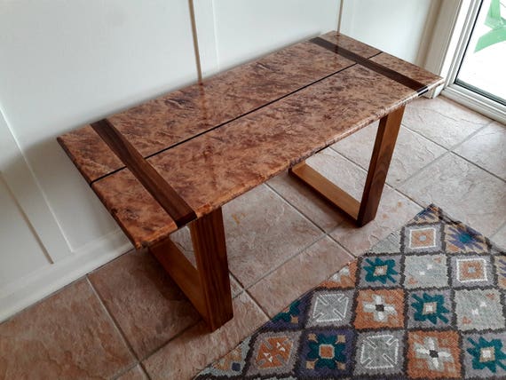 Modern Entry Bench Contemporary Entry Bench Birdseye Maple Etsy