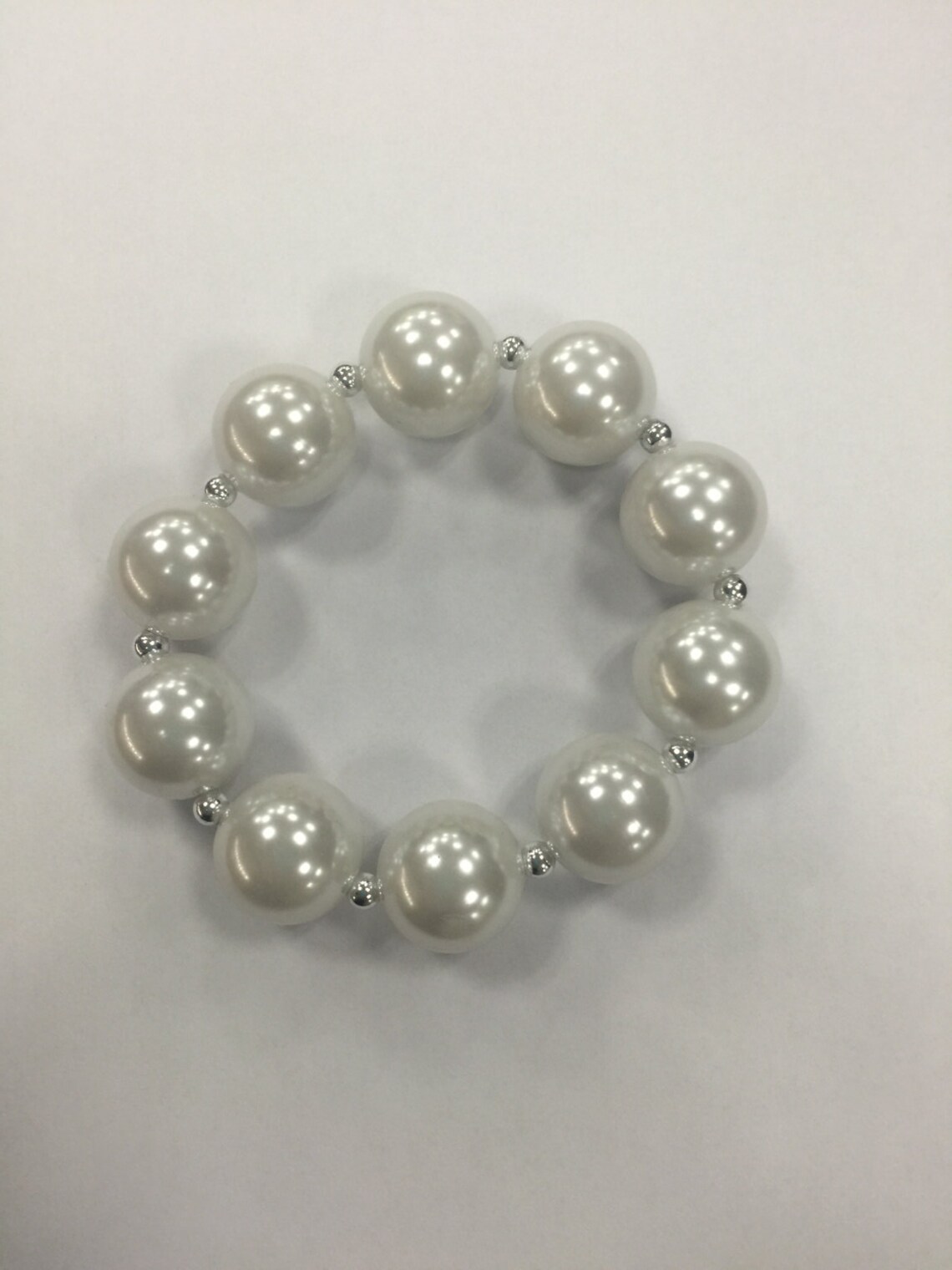 Girls Chunky Bracelet Girls Bubblegum Chunky Bracelet White Etsy