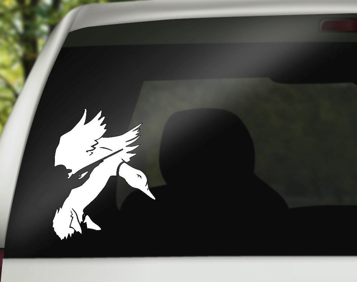 Duck Hunting Decal Comes In Various Colours and Sizes as Cool Gifts For Duck Hunters