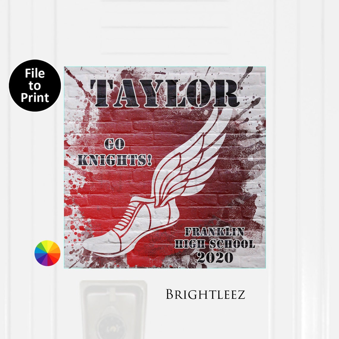 Track Locker Sign Decoration Cross Country Locker Sign Etsy