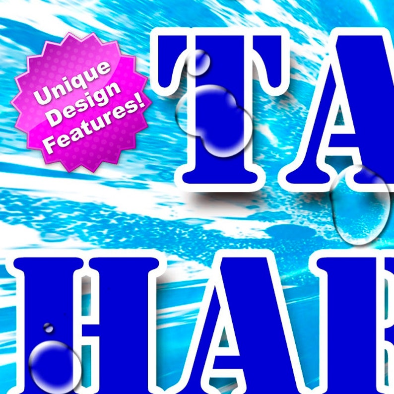 Swim Team Locker Decorations and Door Sign Template With Water - Etsy