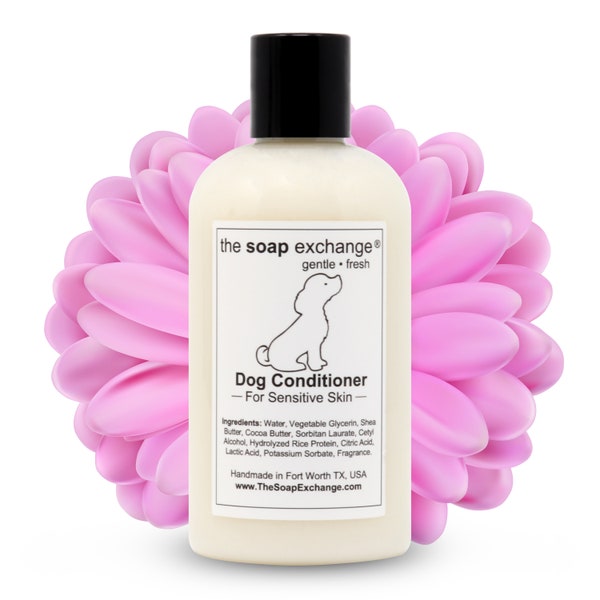 Natural Dog Conditioner, Pet Conditioner, Dog Grooming, Pet Bath, Puppy Conditioner, Sulfate Free, Paraben Free, The Soap Exchange