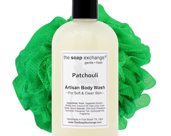 Patchouli Body Wash, Liquid Soap, Shower Gel, Hand Soap, Body Soap, Face Soap, Natural Skincare, The Soap Exchange