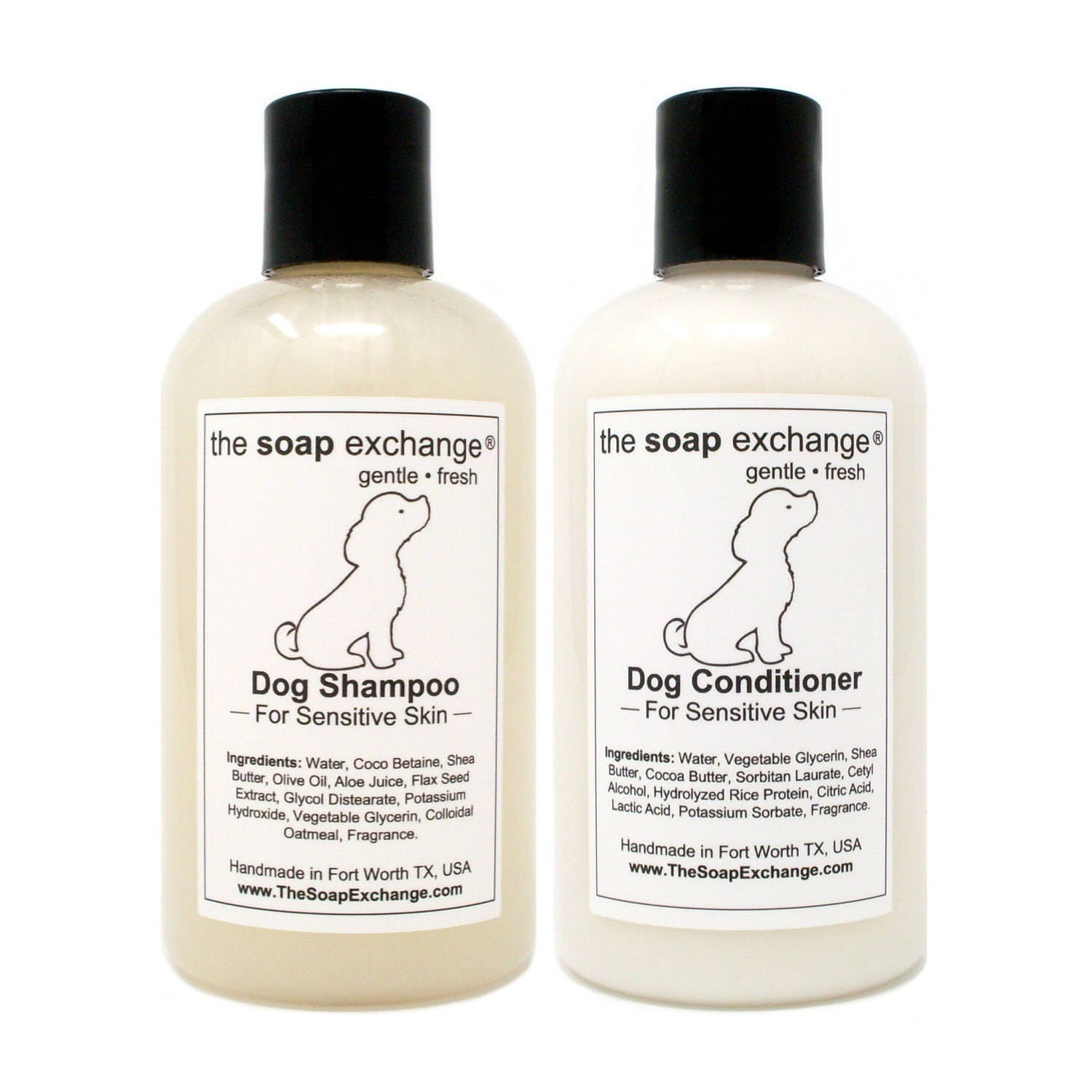 Natural Dog Shampoo & Conditioner 2 Piece Set Dog Shampoo Etsy