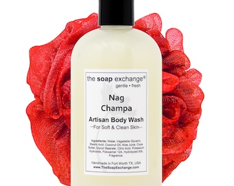 Nag Champa Body Wash, Liquid Soap, Shower Gel, Hand Soap, Body Soap, Face Soap, Natural Skincare, The Soap Exchange