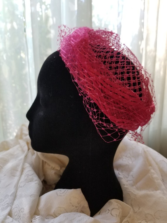 pink vintage hat