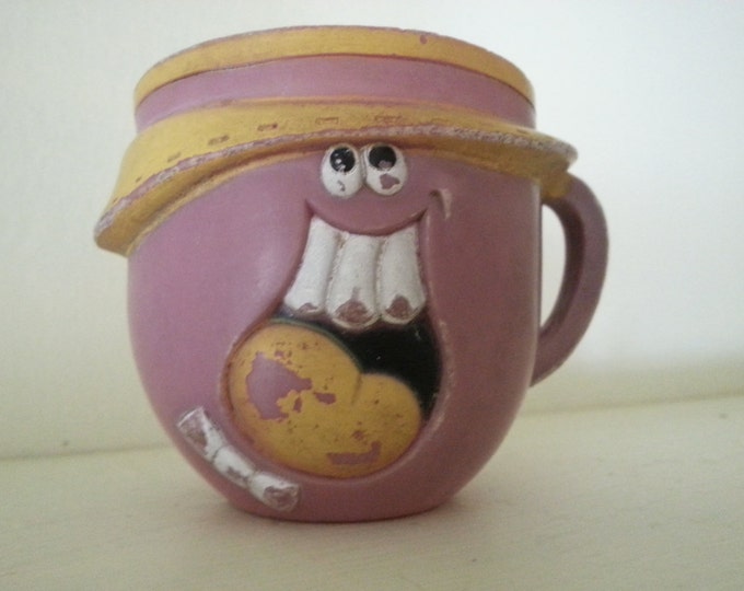 Seventies Koolaid Collectors Cup 70s Purple Funny Face Grape Pillsbury