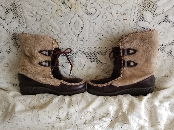 Vintage boots, Viking boots, Winter boots, Wool b