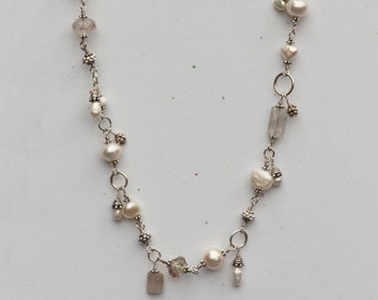 Freshwater Pearl Charm Necklace