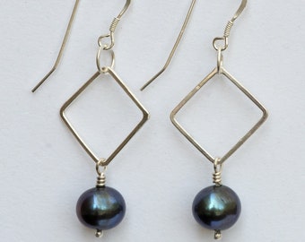 Peacock Pearl Earrings