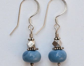 Blue Opal Earrings