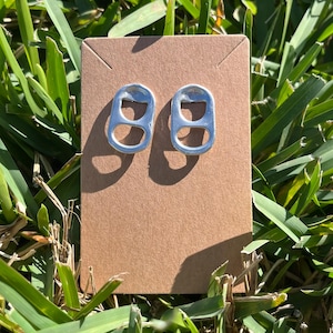 Soda Bottle Earrings, Soda Tab Earrings, Pop Bottle Earrings, Silver Stud Earrings, Sodapop Earrings