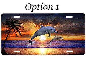 OCEAN SUNSET Add Your Name License Plate FREE SHIPPING OCEAN SUNSET Add Your Name License Plate FREE SHIPPING