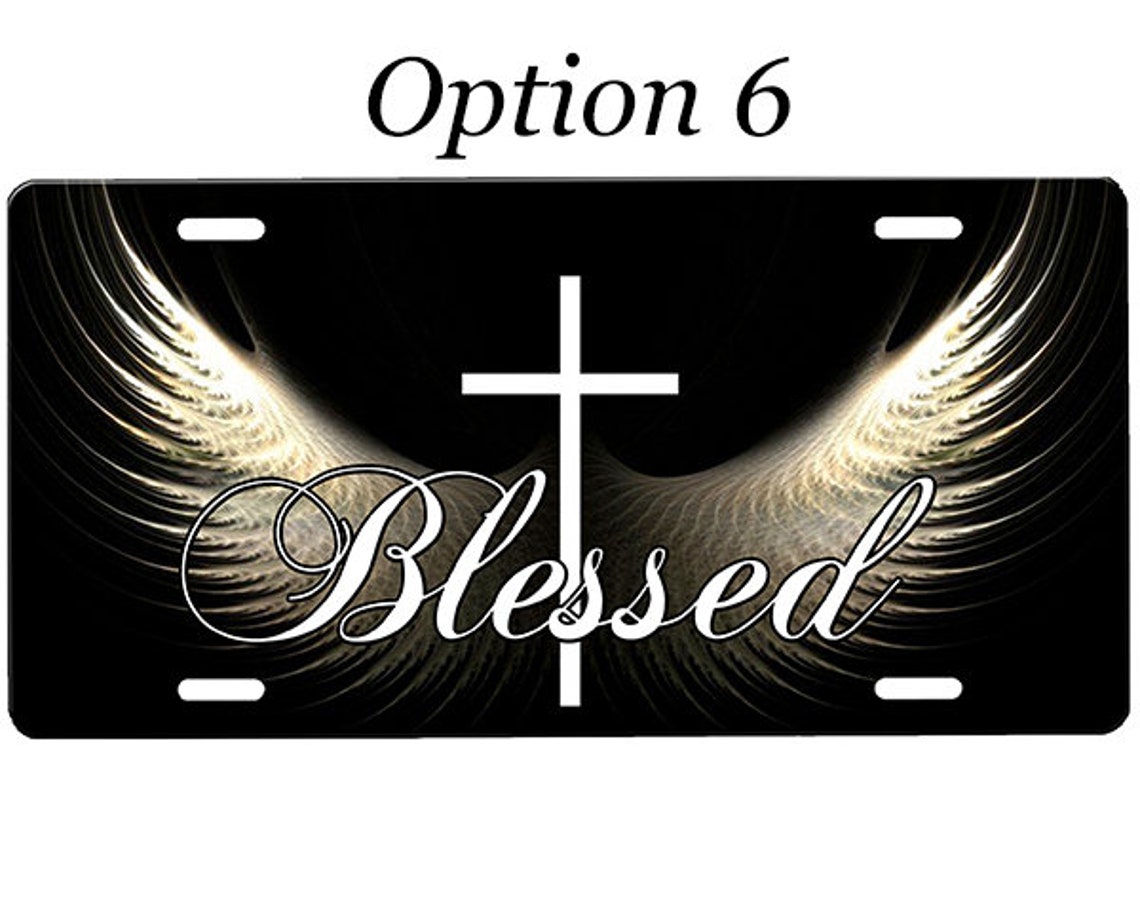 Blessed License Plate Etsy