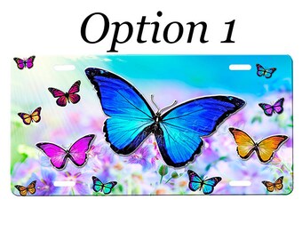 Butterfly License Plate