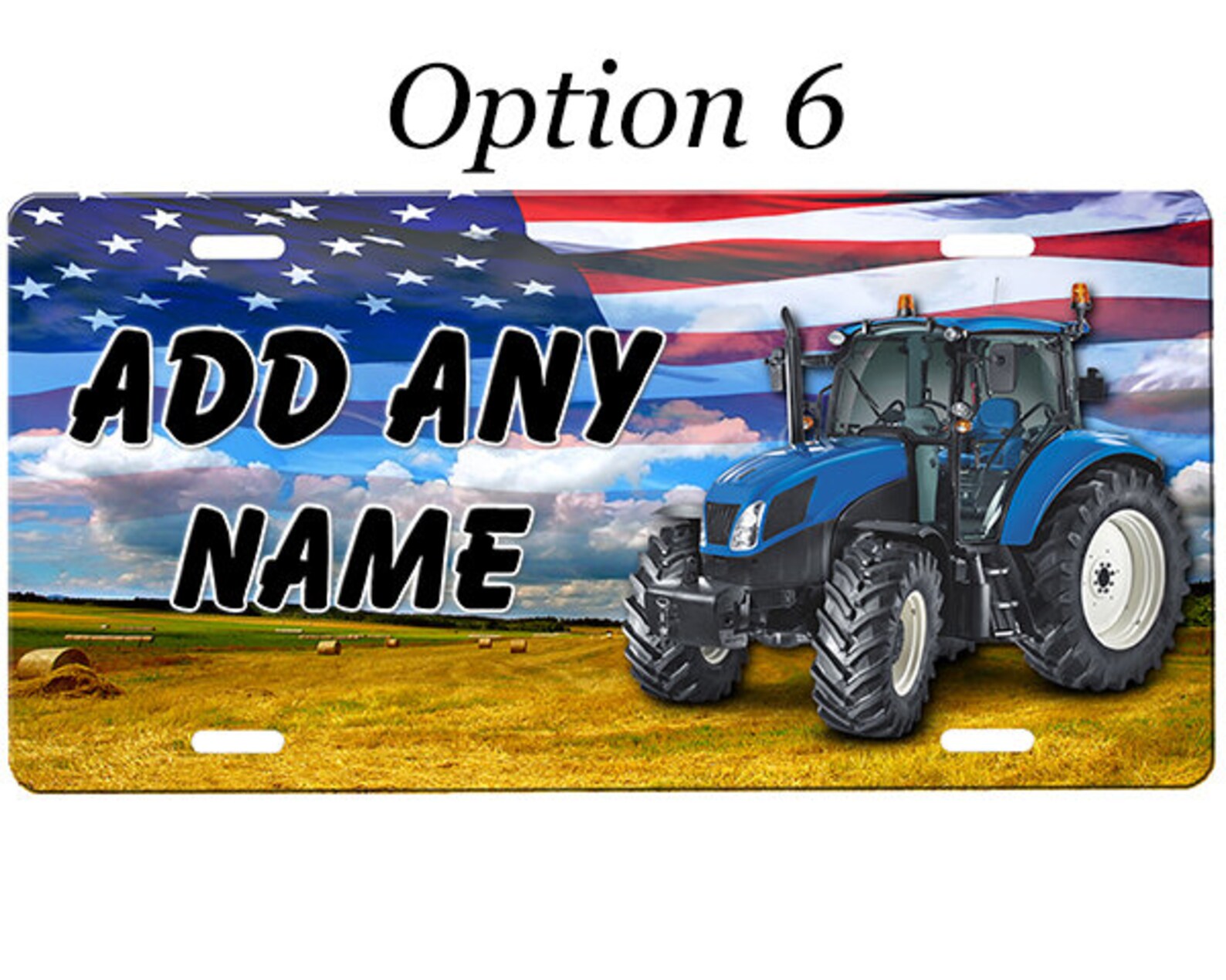 Tractor License Plate Etsy